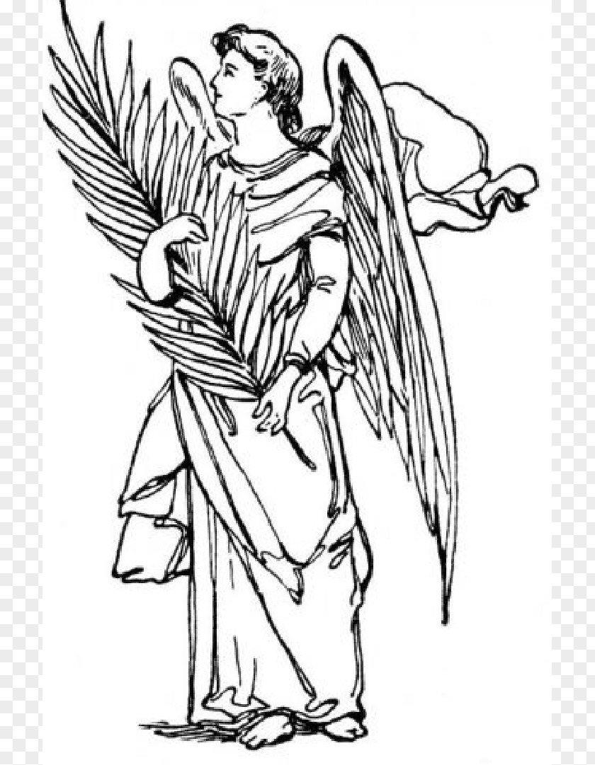 Guardian Angel Clipart Saint Gabriel The Archangel Michael Coloring Book PNG