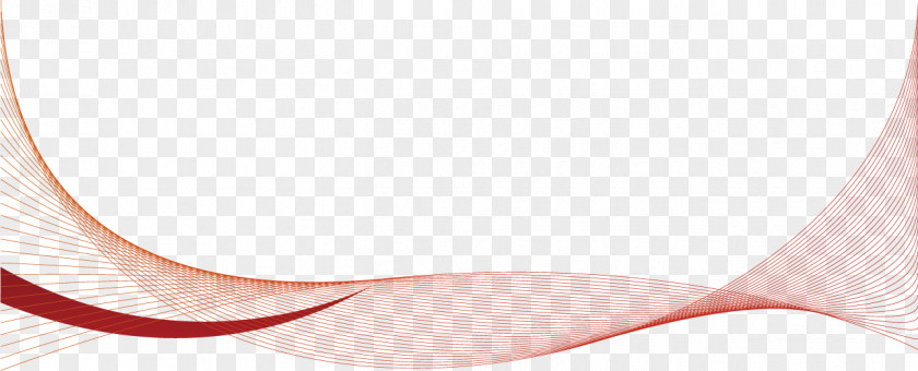 Red Wavy Line Shading PNG