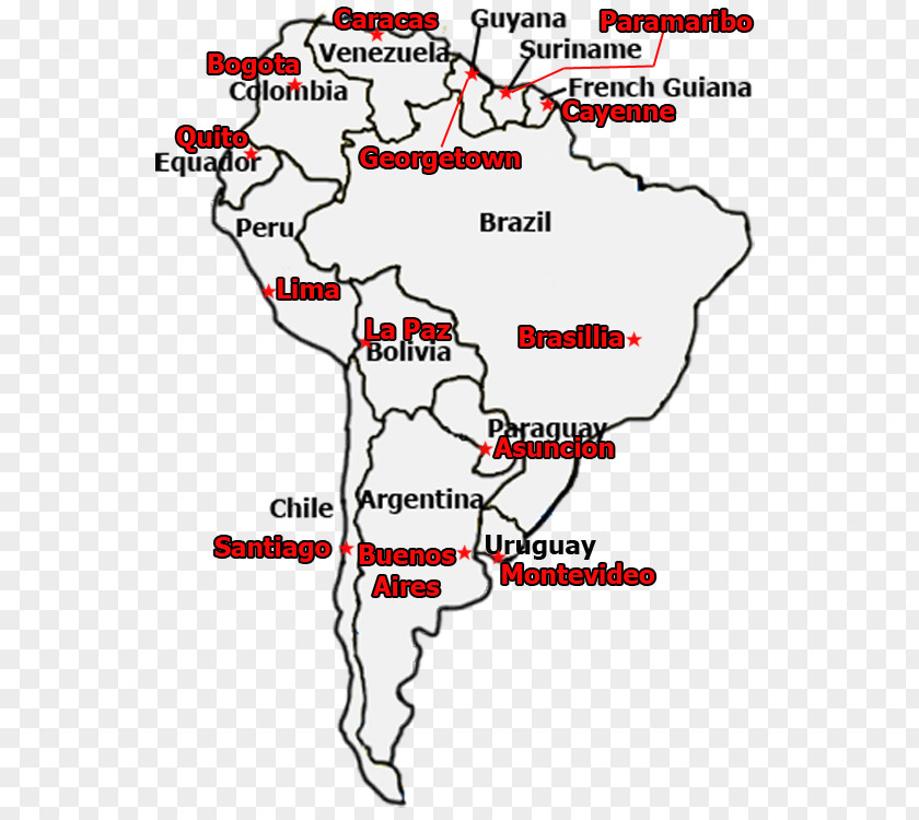 United States South America Latin Quiz Map PNG