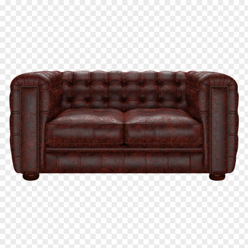 Chair Leather Couch Club Chesterfield PNG