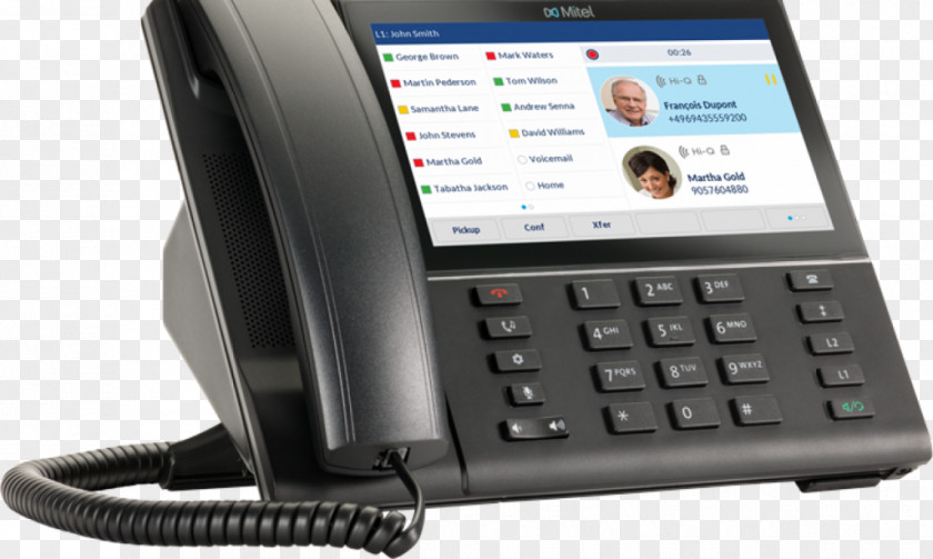 Mitel 6873 VoIP Phone Telephone Voice Over IP PNG