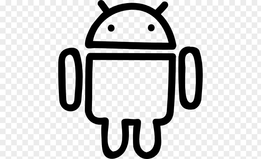 Hand Drawn Robot Android Logo PNG