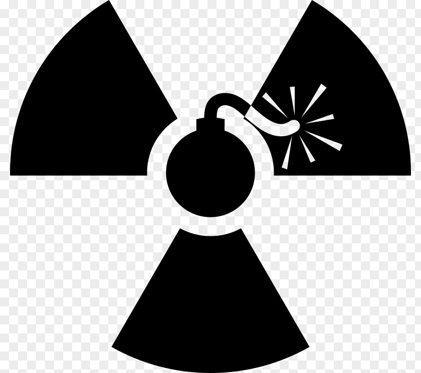 Nuclear Weapon Hazard Symbol Radiation Clip Art PNG