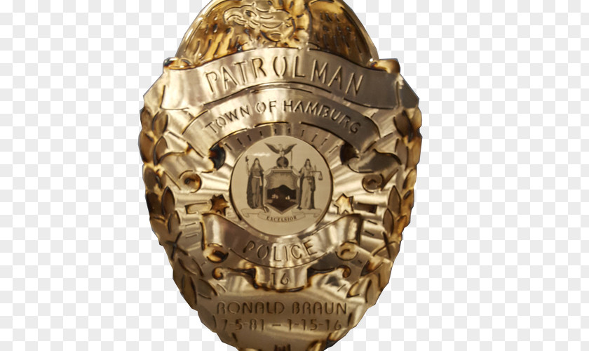 Police Badge New York State Steel Crazy Iron Art Oklahoma PNG
