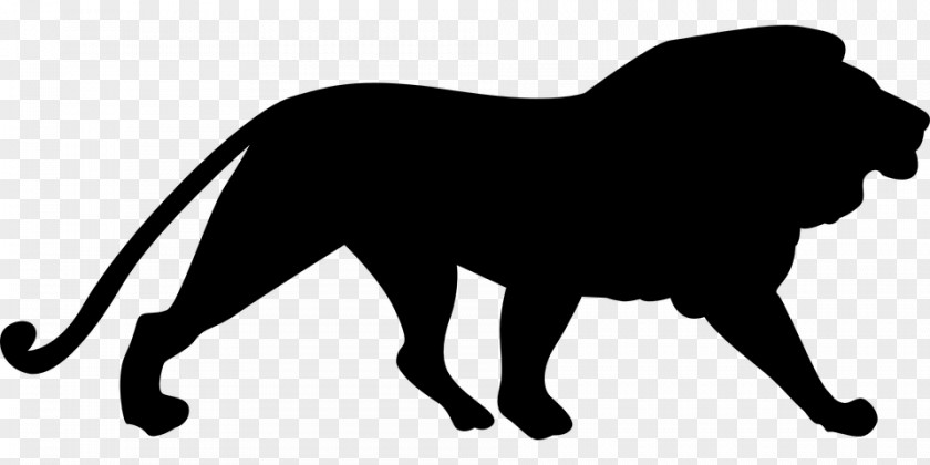 Lion Cougar Silhouette Clip Art PNG