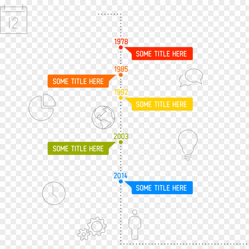 PPT Element Timeline Template Infographic PNG