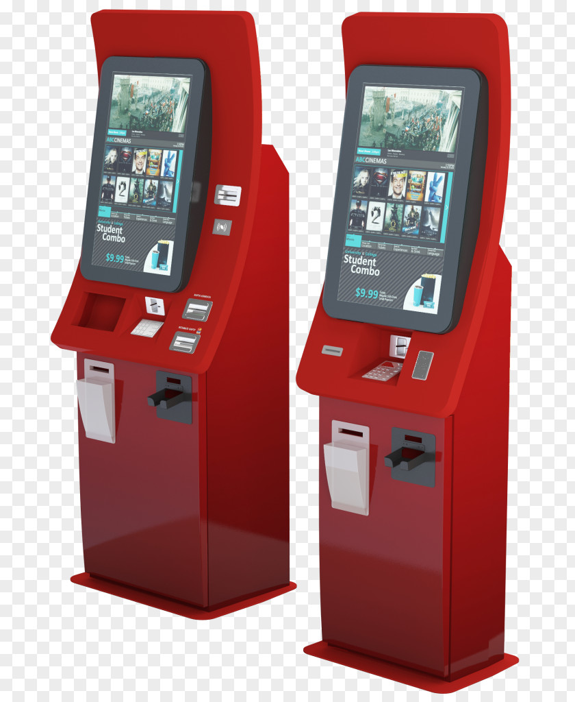 Ticket Cinema Interactive Kiosks Vending Machines Sales PNG