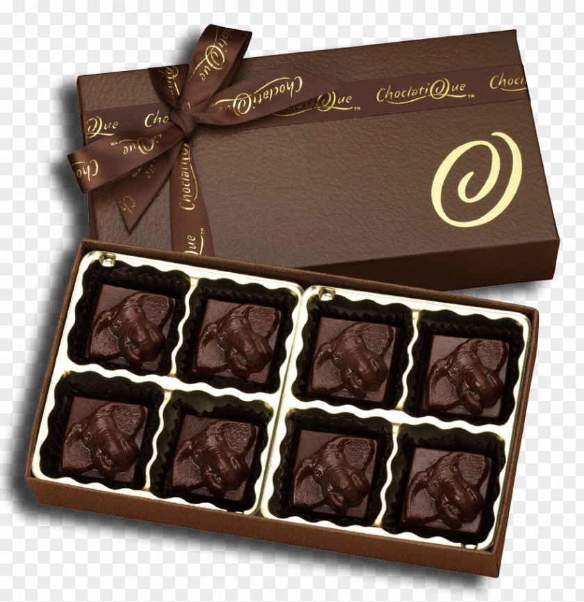 Dark Chocolate Truffle Candy Gift PNG