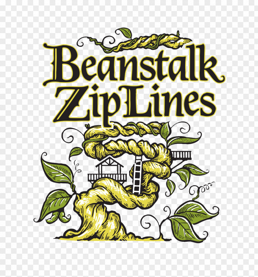 Beanstalk Ziplines Zip-line Climbing Clip Art Illustration PNG