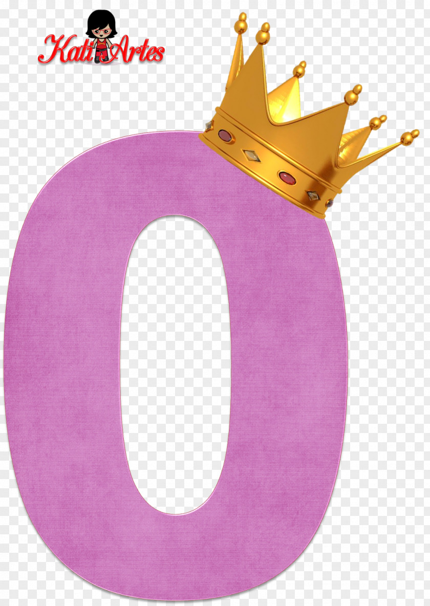 Crown Number Alphabet Letter 0 PNG