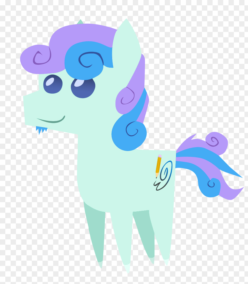 Scratch Paper Horse Pony Purple Violet PNG