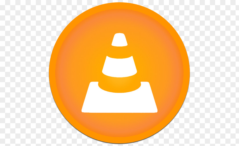 VLC Symbol Yellow Orange PNG
