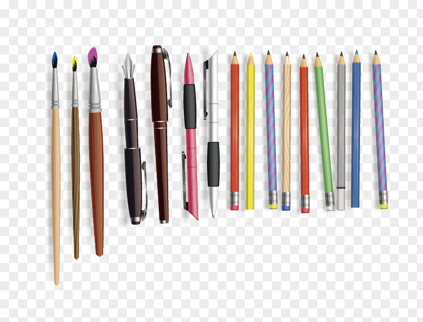 Watercolor Pen Pencil Ballpoint Painting Gratis PNG