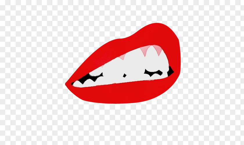 Carmine Logo Red Lip Mouth PNG