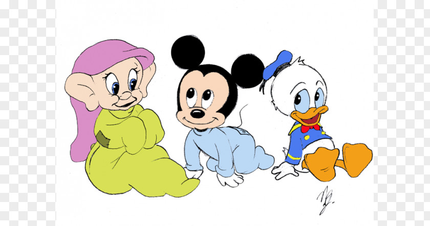 Cartoon Babies Mickey Mouse Minnie Drawing PNG