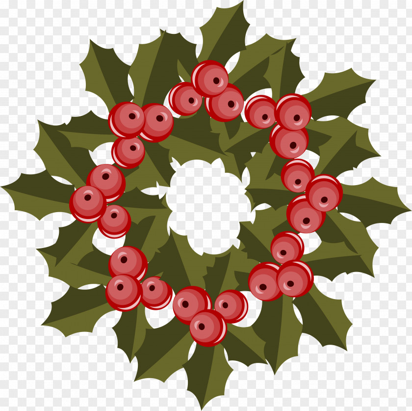 Christmas Wreath Picture Material Floral Design Ornament Aquifoliales PNG