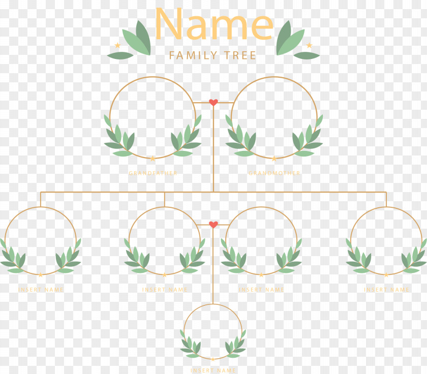 Small Fresh Family Tree Euclidean Vector Structure PNG