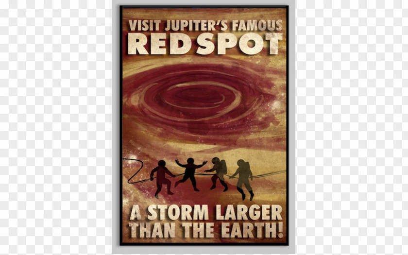 Travel Posters Earth Great Red Spot Jupiter Storm Poster PNG