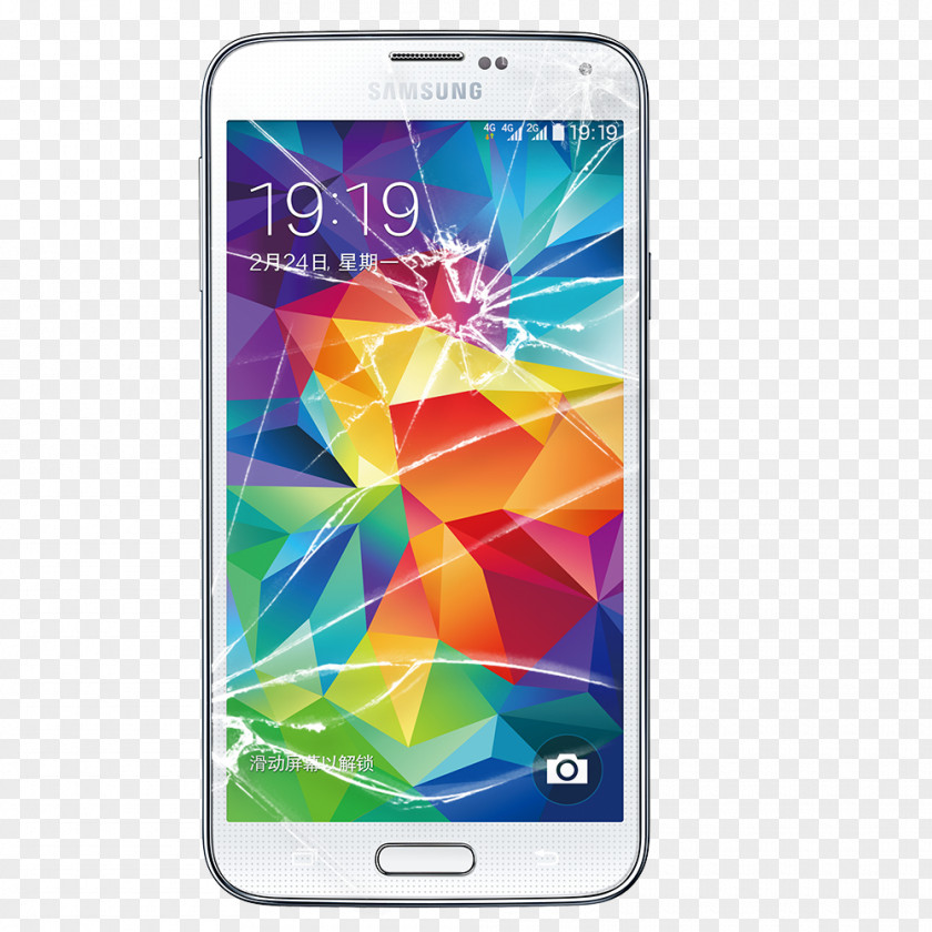 White Samsung Broken Screen Phone Galaxy Note II S III S7 S5 Protector PNG