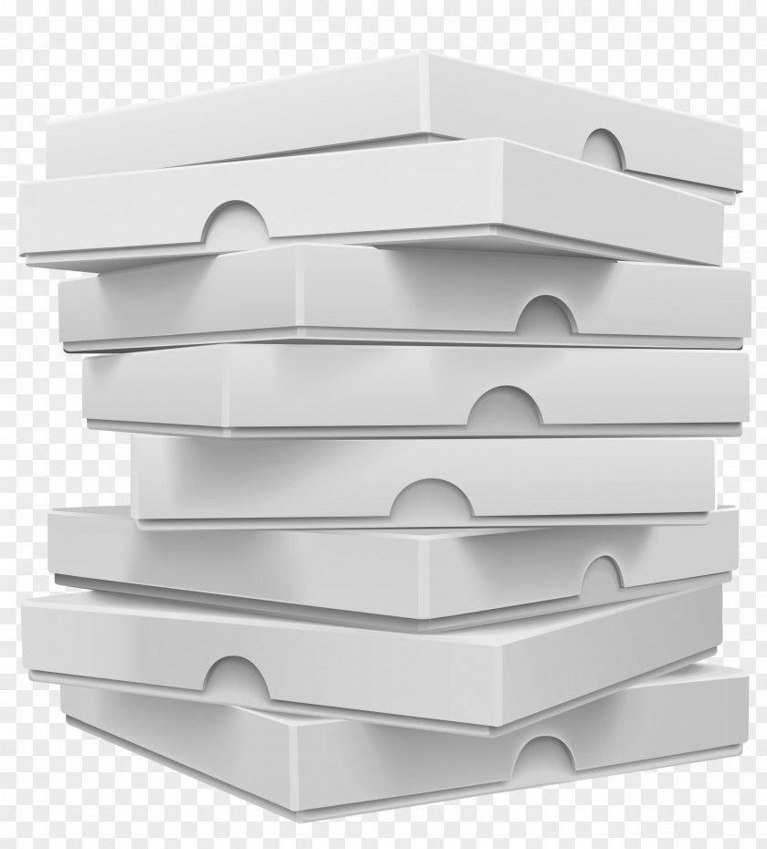 3D Effect Pizza Box Vector Paper Packaging And Labeling Illustration PNG