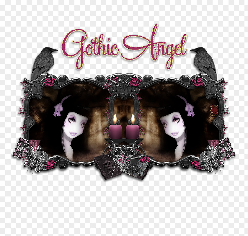 Goth Angel Pink M Font PNG