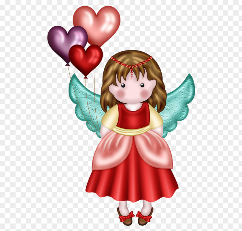 Love Angel Doll Valentines Day Illustration PNG