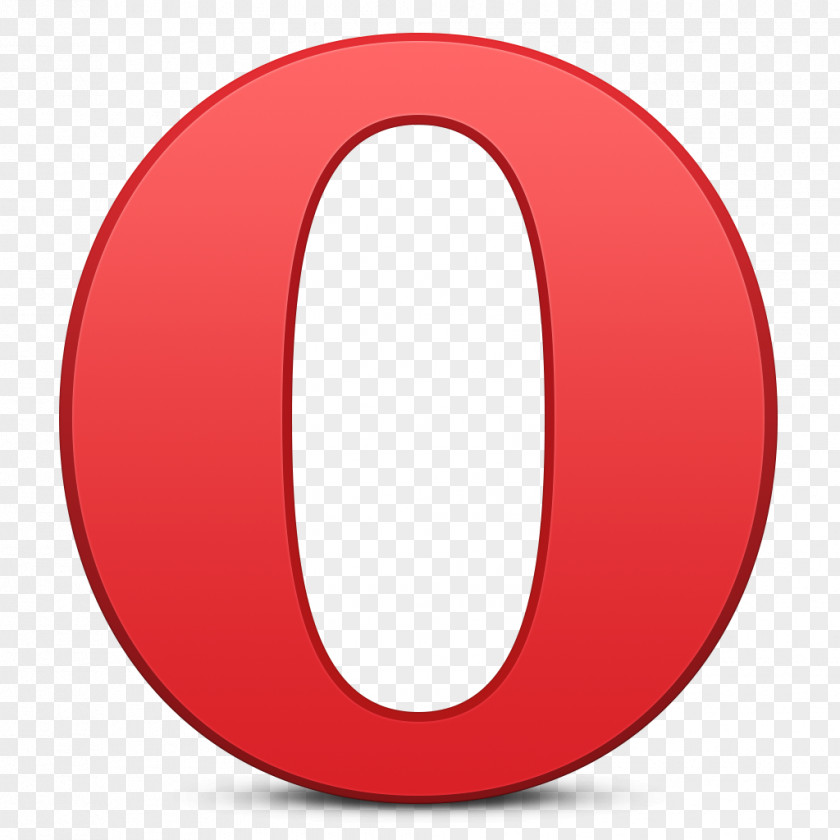Opera Logo Circle Area Red PNG