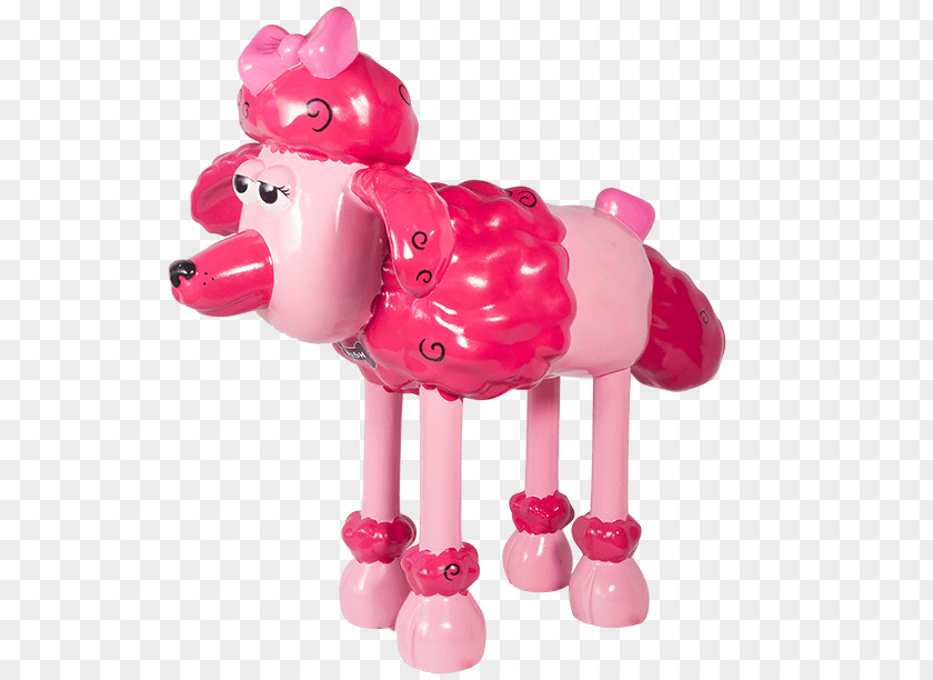 Balloon Dog Canidae Pink M Figurine PNG