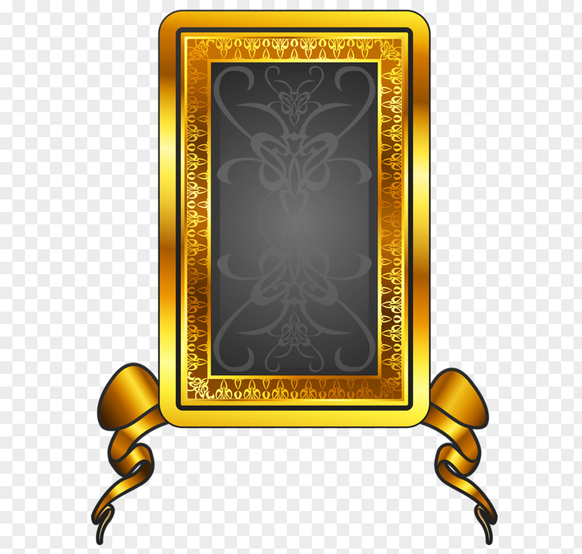 Gold Frame Picture MLB Pattern PNG