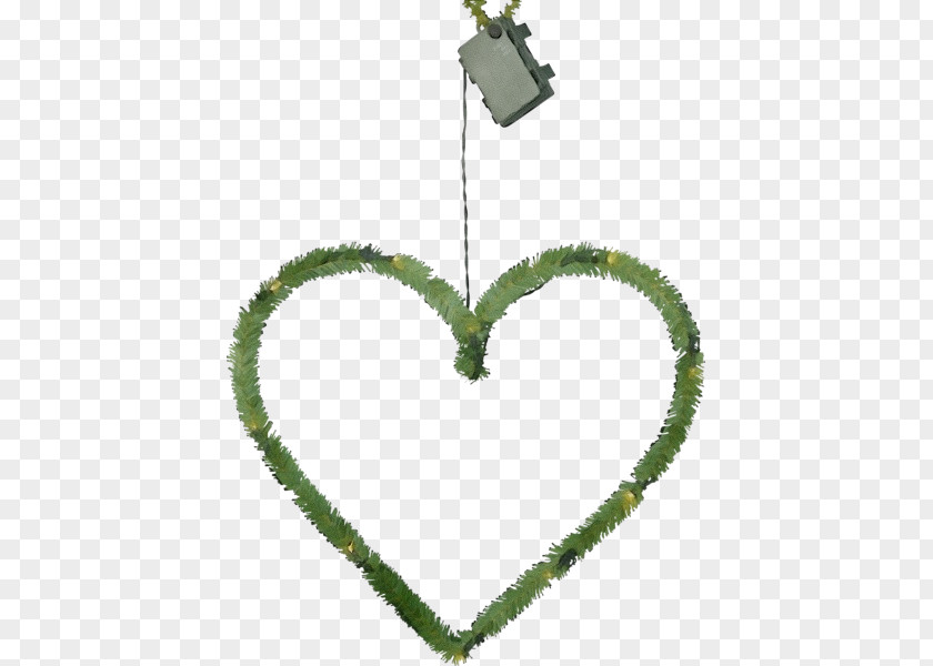 Jewellery Chain Green Heart PNG