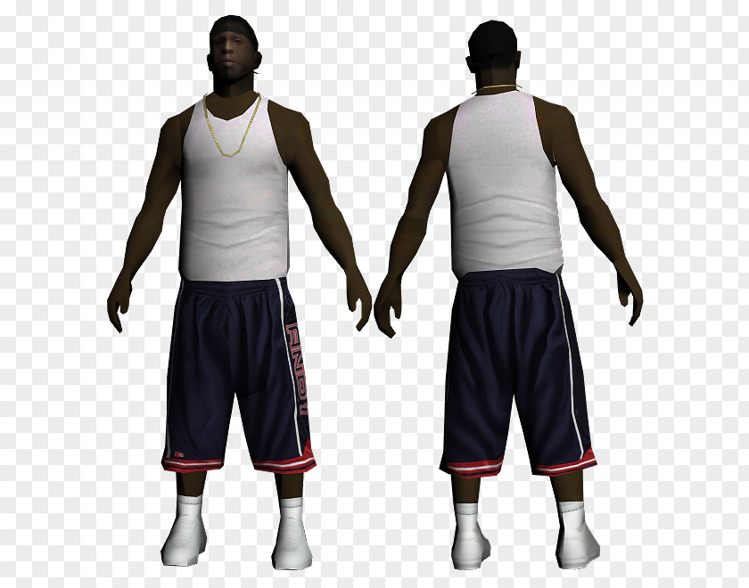 Skin Samp Grand Theft Auto: San Andreas Crips Mod Outerwear PNG