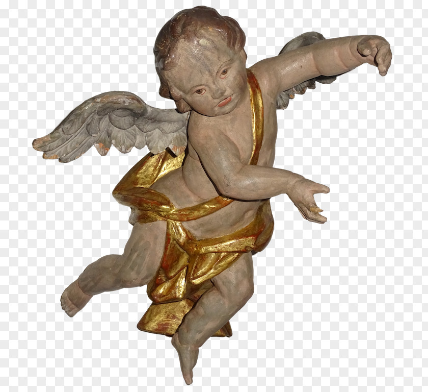 Angel Putto Baroque Statue Car PNG