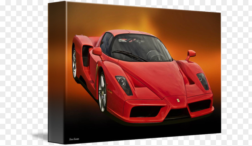 Enzo Ferrari Car Automotive Design Gallery Wrap PNG