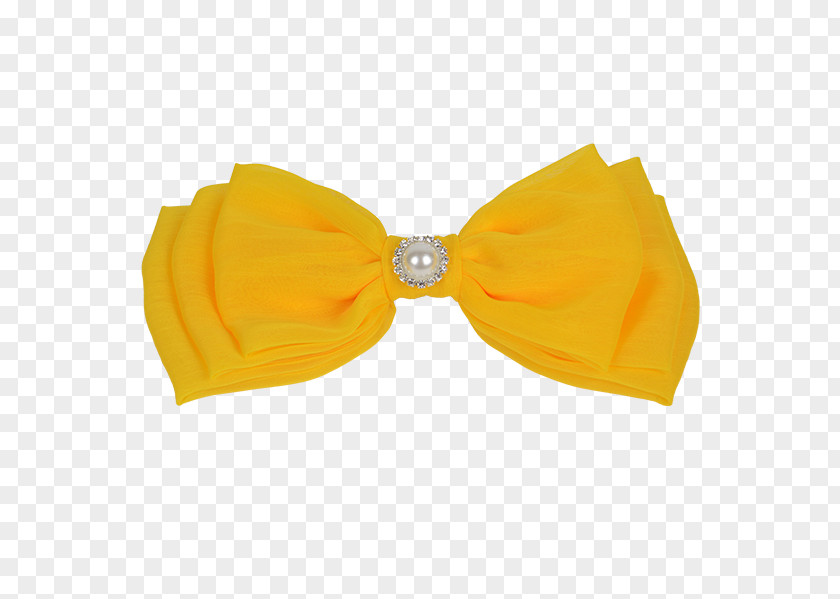 Shiny Yellow Bow Tie PNG