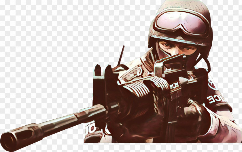 Assault Rifle Firearm Gun Fictional Character Personal Protective Equipment Helmet Outerwear PNG