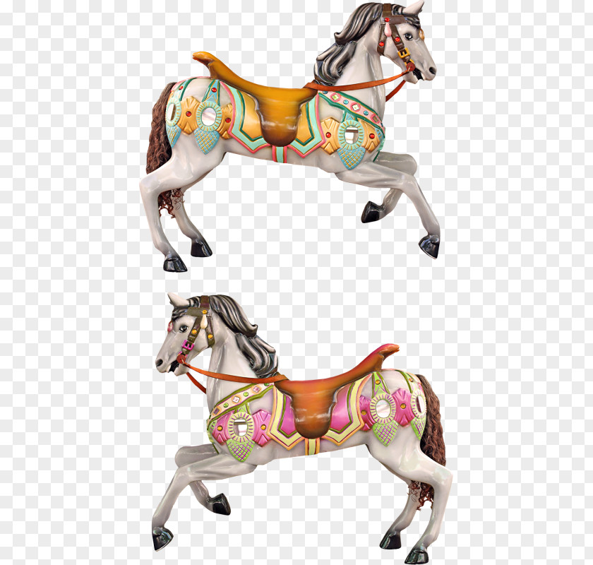 Circus Horse American Paint Riverfront Park Carousel Crescent Rocking PNG