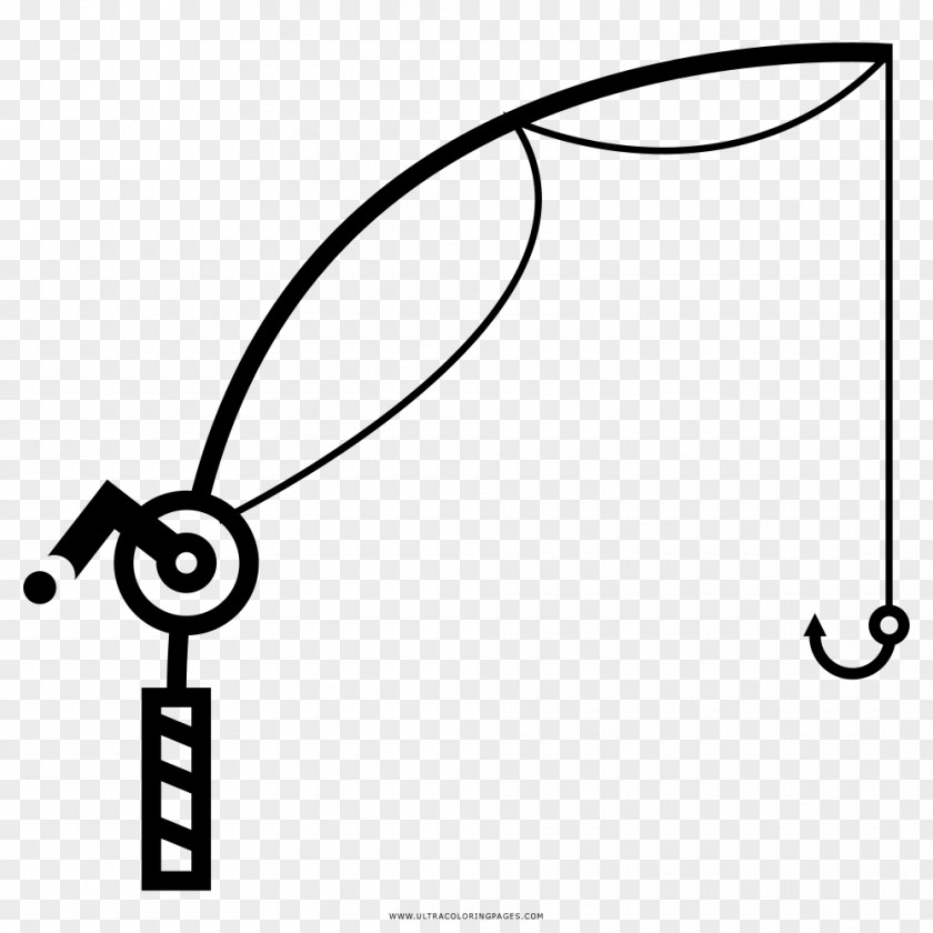 Fishing Rods Angling Bait Coloring Book PNG
