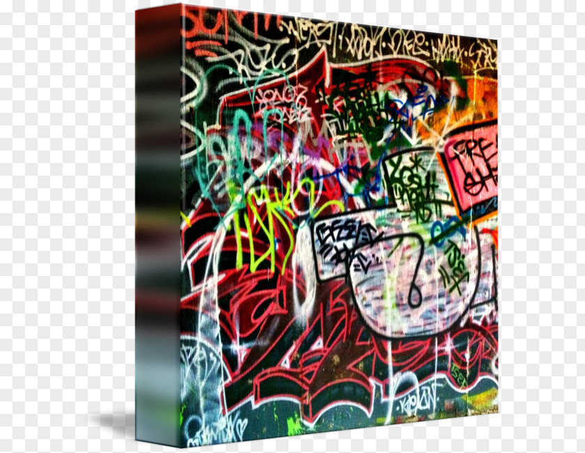 Graffiti Gallery Wrap Art Canvas PNG