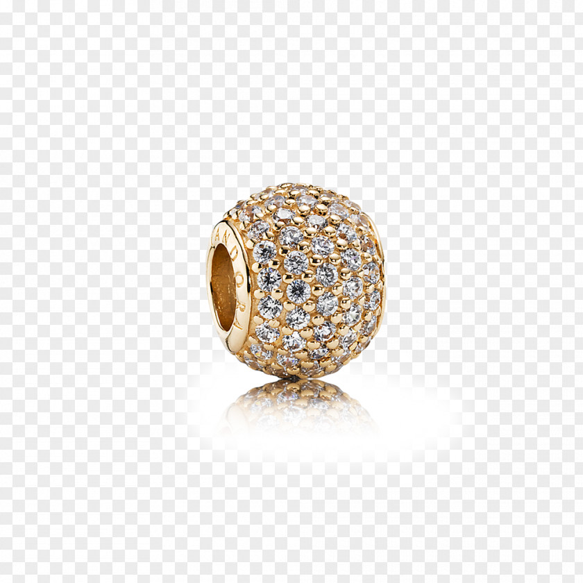 Pandora Charm Bracelet Cubic Zirconia Gold Jewellery PNG