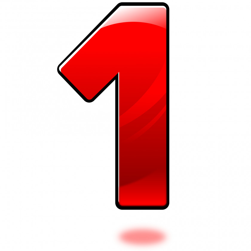 1 Number Symbol Clip Art PNG