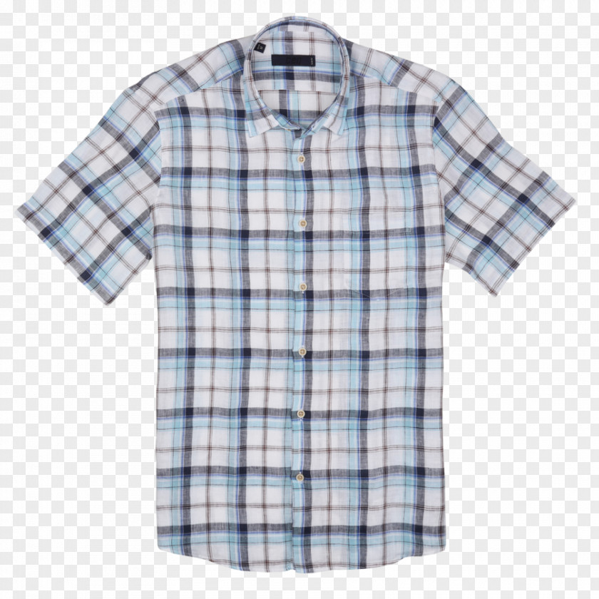 Checkered Cloth T-shirt Clothing Sleeve Button PNG
