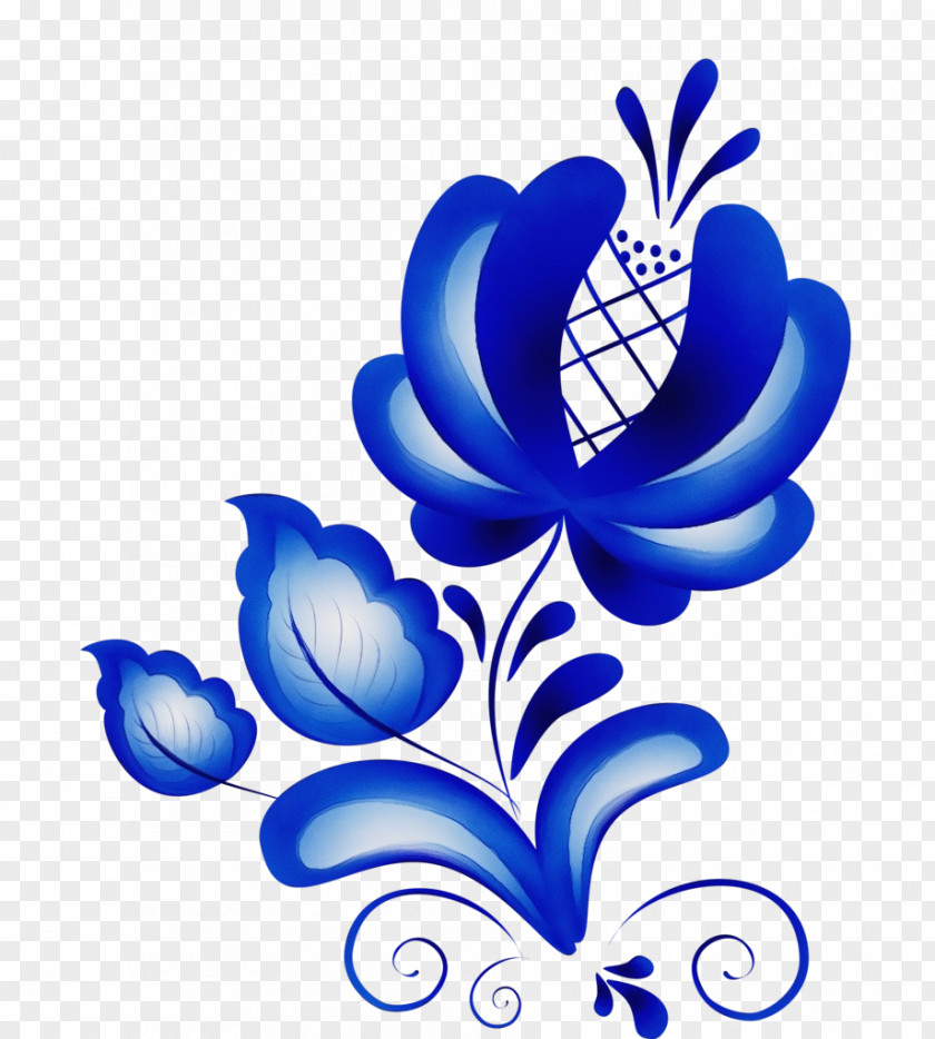 Electric Blue Petal Clip Art Cobalt Plant Flower PNG