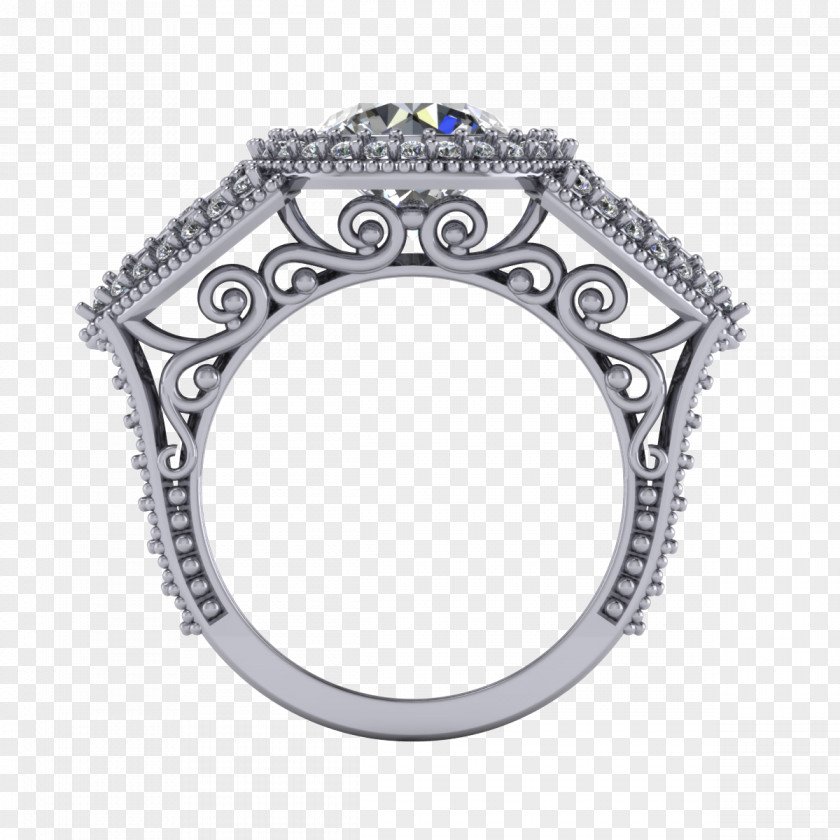 Halos Engagement Ring Body Jewellery Platinum PNG