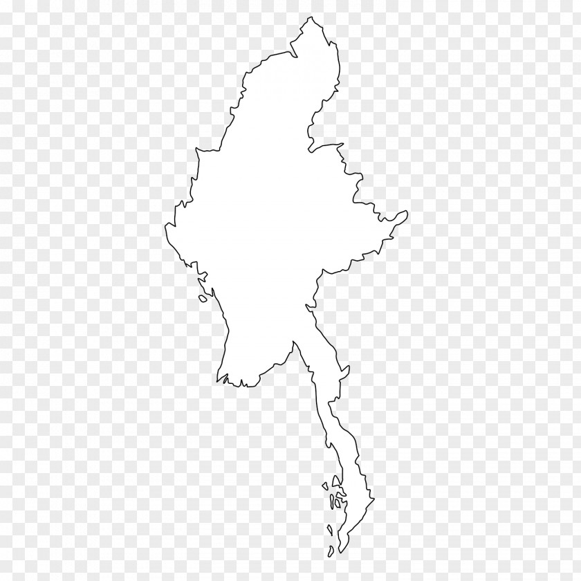 Myanmar Flag Sketch Finger Drawing Illustration Line Art PNG