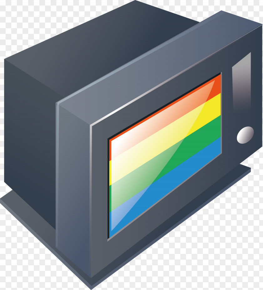 Old Color TV Display Device Television PNG