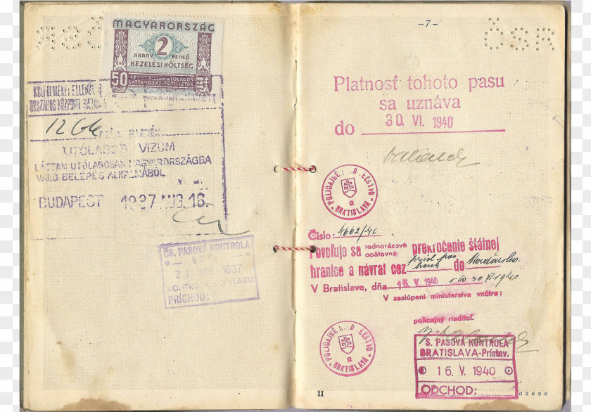 Passport Identity Document The Holocaust Travel Second World War PNG