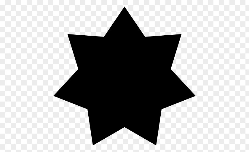 Star Point Silhouette Badge Drawing Clip Art PNG