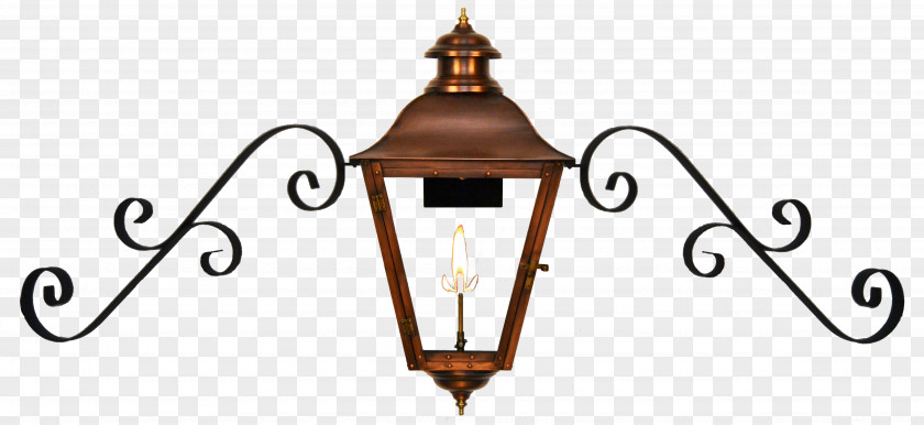 Brass Coppersmith Gas Lighting Electricity Lantern PNG
