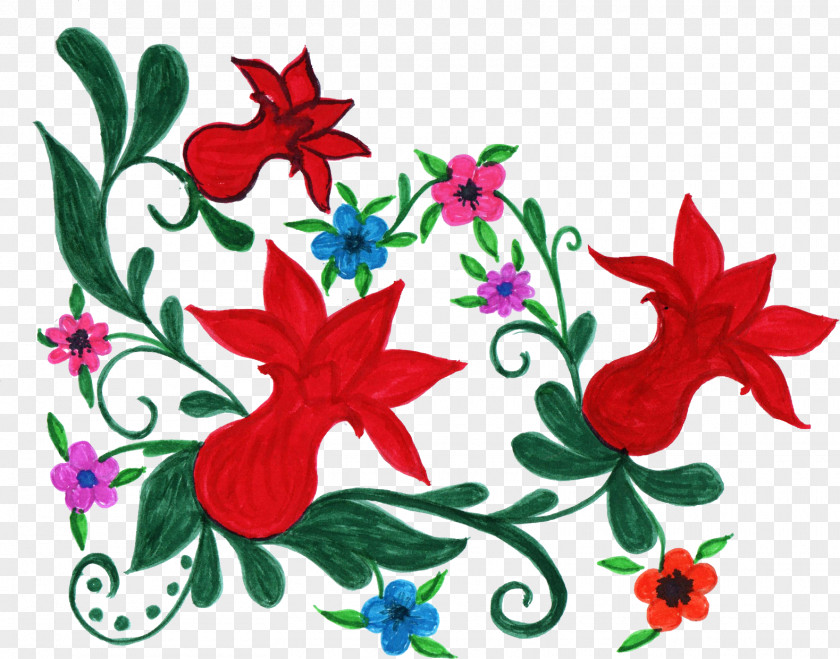 Floral Corner Flower Design Clip Art PNG