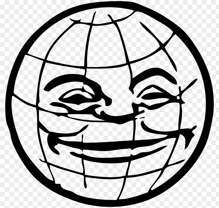 Globe Line Art Face Clip PNG